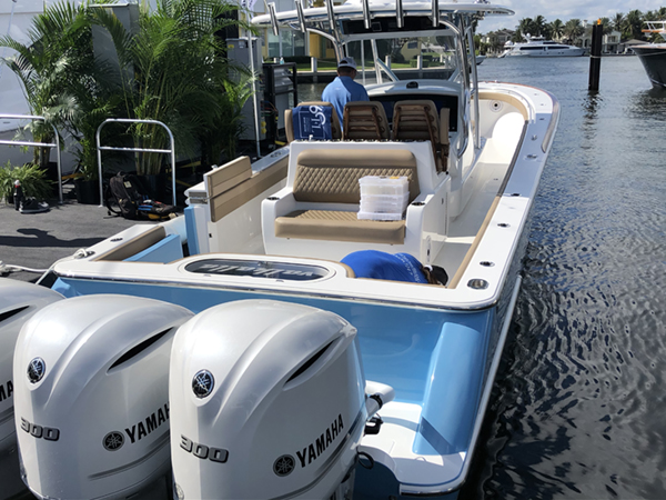 Yamaha-Boaters-LogVol14No152026ProtectElementsimage4.jpg Removing water spots when they’re fresh is easy, just spray on a dedicated marine glass cleaner or a diluted white vinegar solution and wipe clean with a soft microfiber cloth.