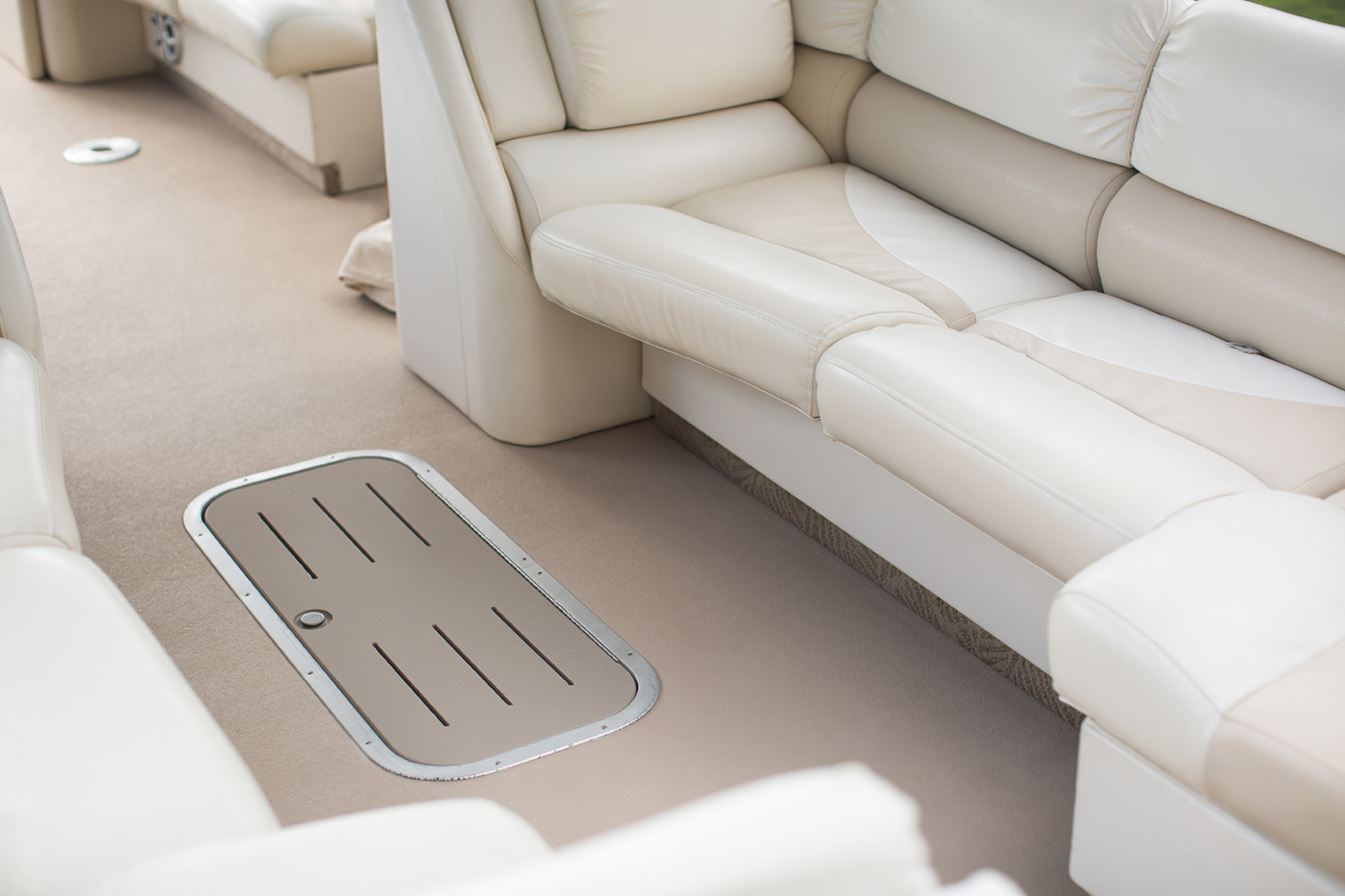 Make sure to clean and stain treat your boat's carpet before storing it for the winter.