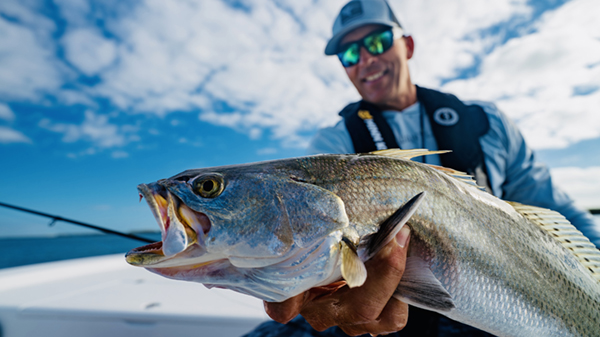 Yamaha-Fishin-SaltVol18No2SeaTroutimage4-(1).jpg Capt. Zyak says to target sea trout successfully in shallow water you have to learn the importance of stealth and that requires focusing on the smallest of details.