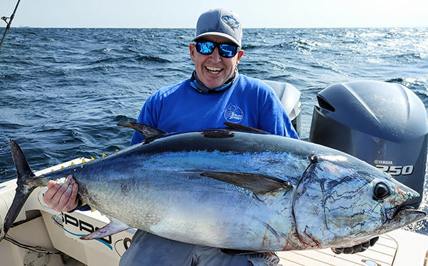 Jim Freda's favorite memory of bluefin fishing was the day his son caught his first bluefin tuna.