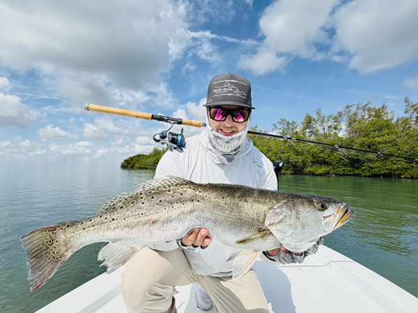 Yamaha-Fishin-SaltVol18No2SeaTroutimage5.jpg Trout are truly one of Captain Zyak's favorite species because he can take a group of kids out one day and put them on a bunch of fish or he can take out an accomplished angler clients and challenge them to sight cast for trophy trout, the ones we call gator trout.