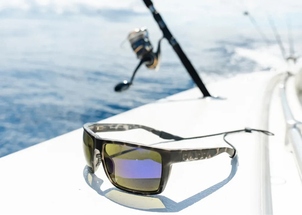 Polarized glasses can help cut down on glare on the water.