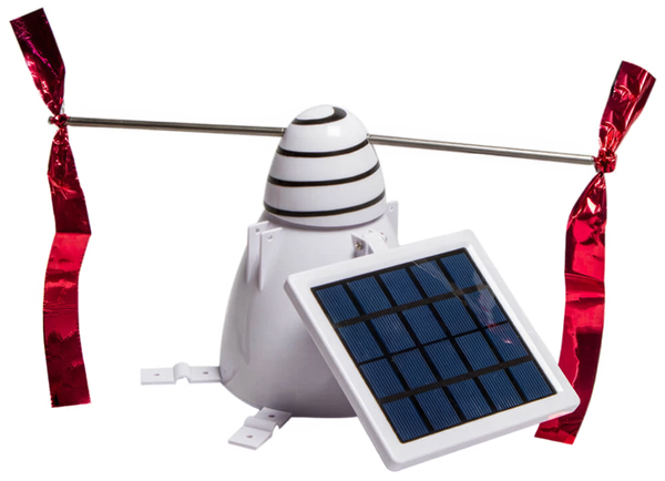 Solar bird repellers can be handy for keeping birds off your dock.