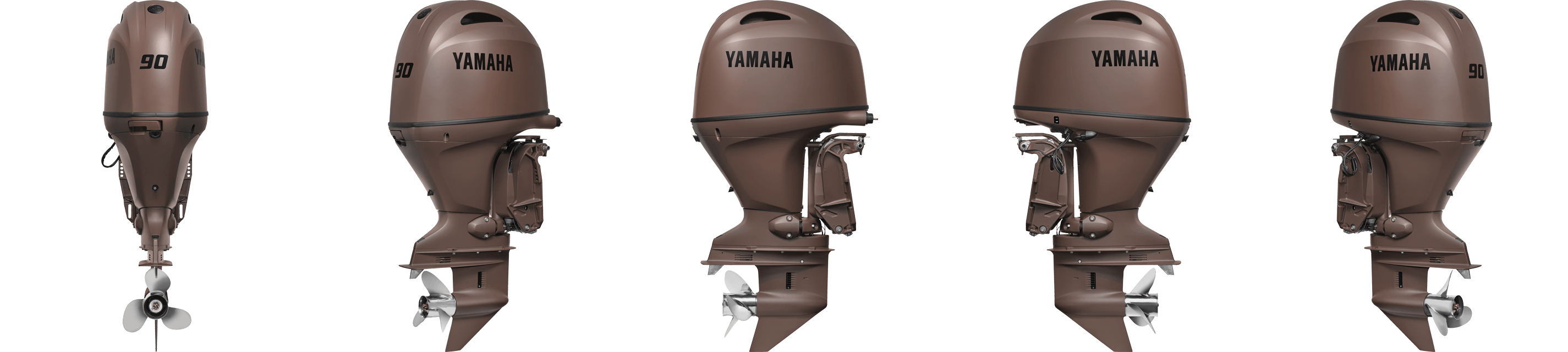 360 view of Yamaha F90 Outboard.