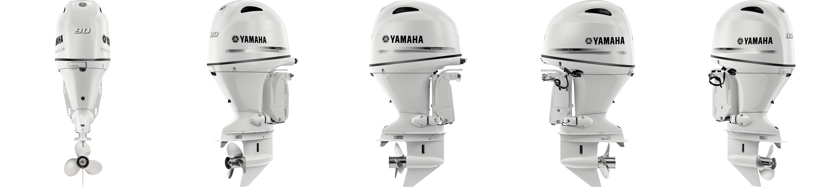 360 view of Yamaha F90 Outboard.