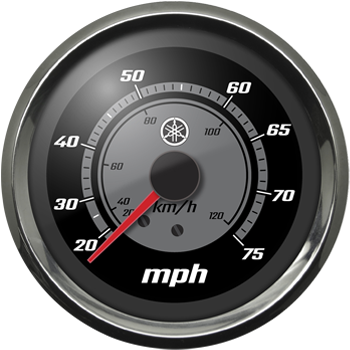 Classic Series Analog Speedometer (0-75) product image