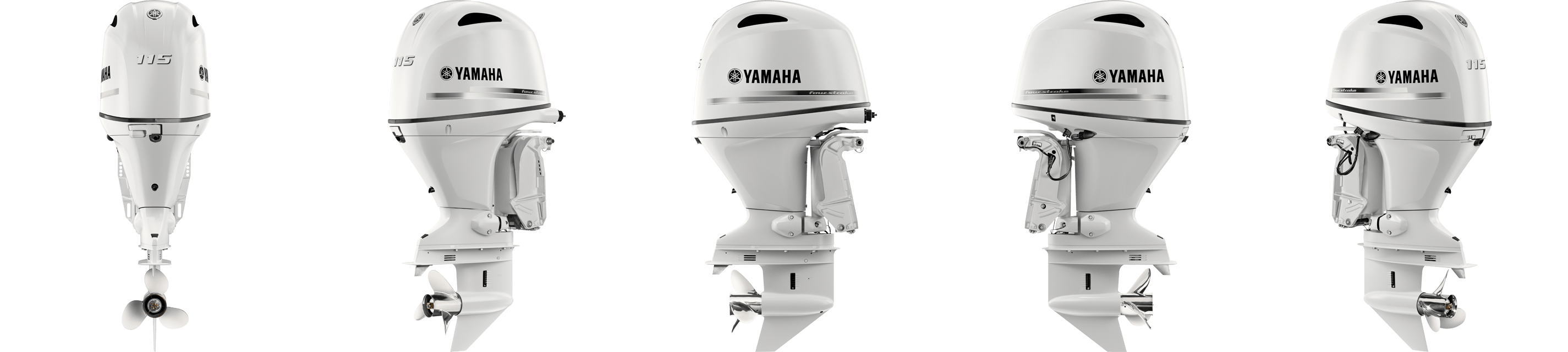 360 view of Yamaha F115 Outboard.