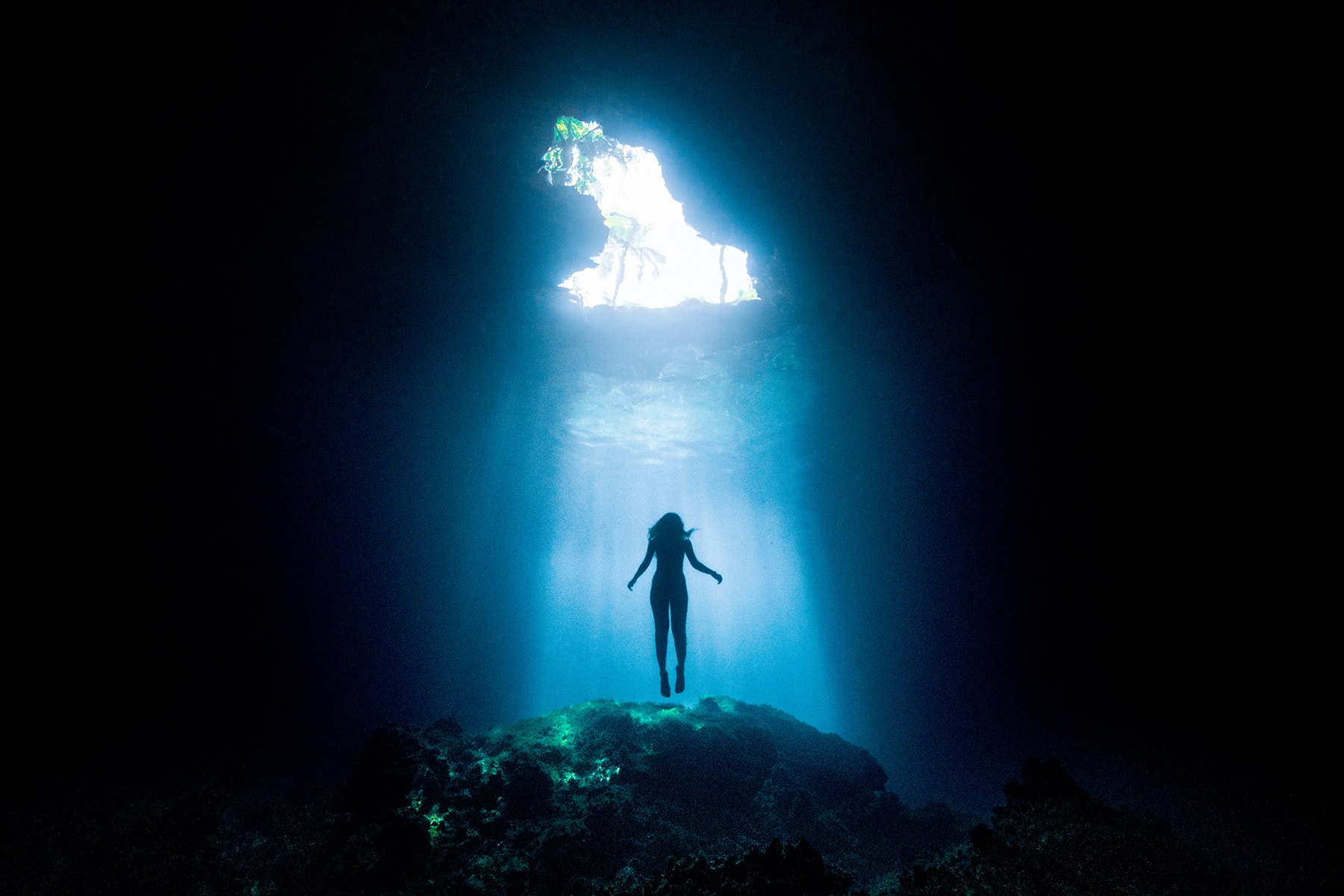 Woman swimming