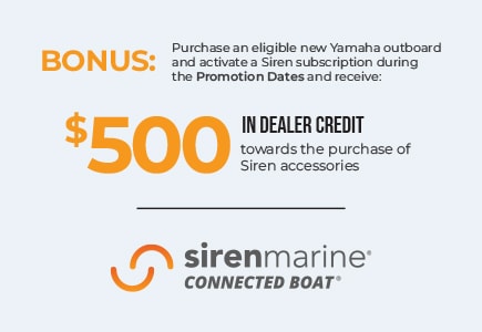 $500 in dealer credit towards the purchase of Siren accessories.