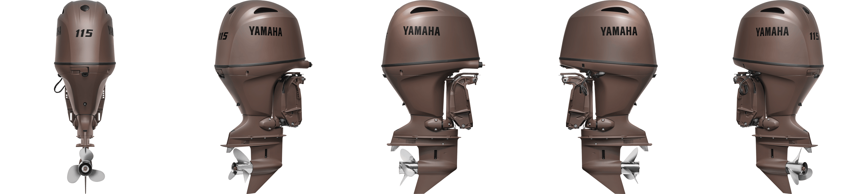 360 view of Yamaha F115 Outboard.